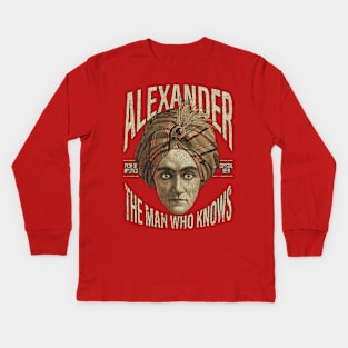 Alexander the Man Who Knows 1915 Kids Long Sleeve T-Shirt